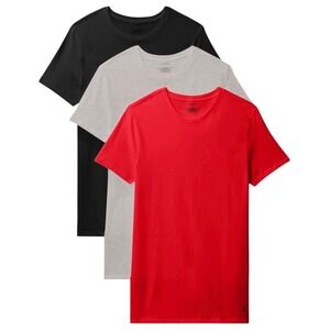 Calvin Klein Men 3-Pack Cotton Classics Crewneck T-Shirt White/Black/Red size XL